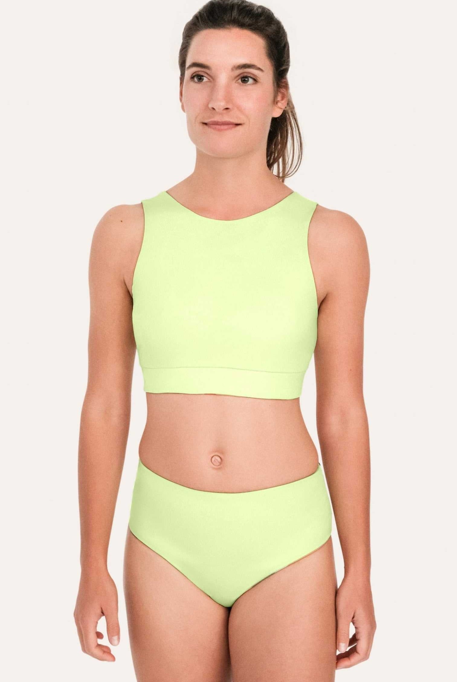 Reversible Surf Bikini Top_Lemon/Print_SEASICK SWIM