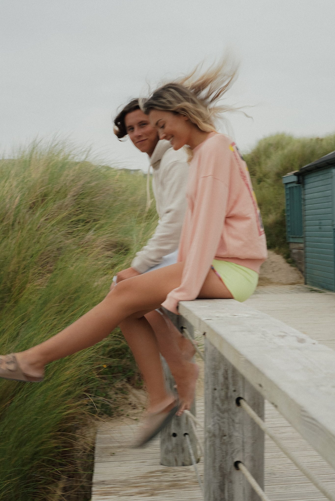 Rosa unisex sweater with bold back print and front logo stitch by Seasick Studio.