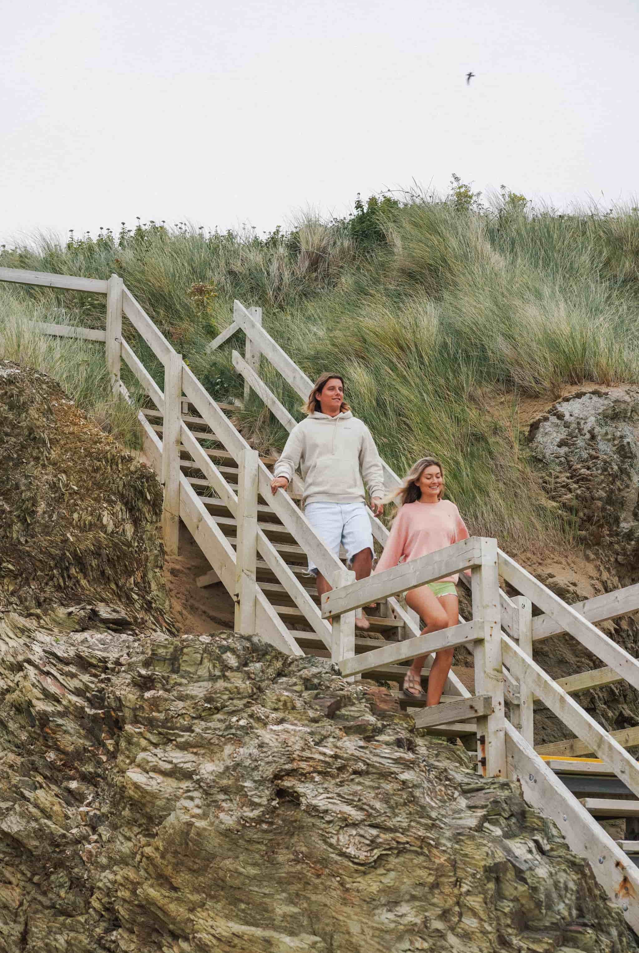 Rosa unisex sweater with bold back print and front logo stitch by Seasick Studio.