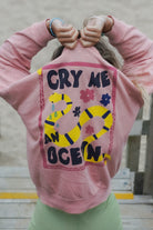 Rosa unisex sweater with bold back print and front logo stitch by Seasick Studio.