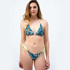 Triangle Bikini Bottom - Lemon/Oceanprint - SEASICK SWIM