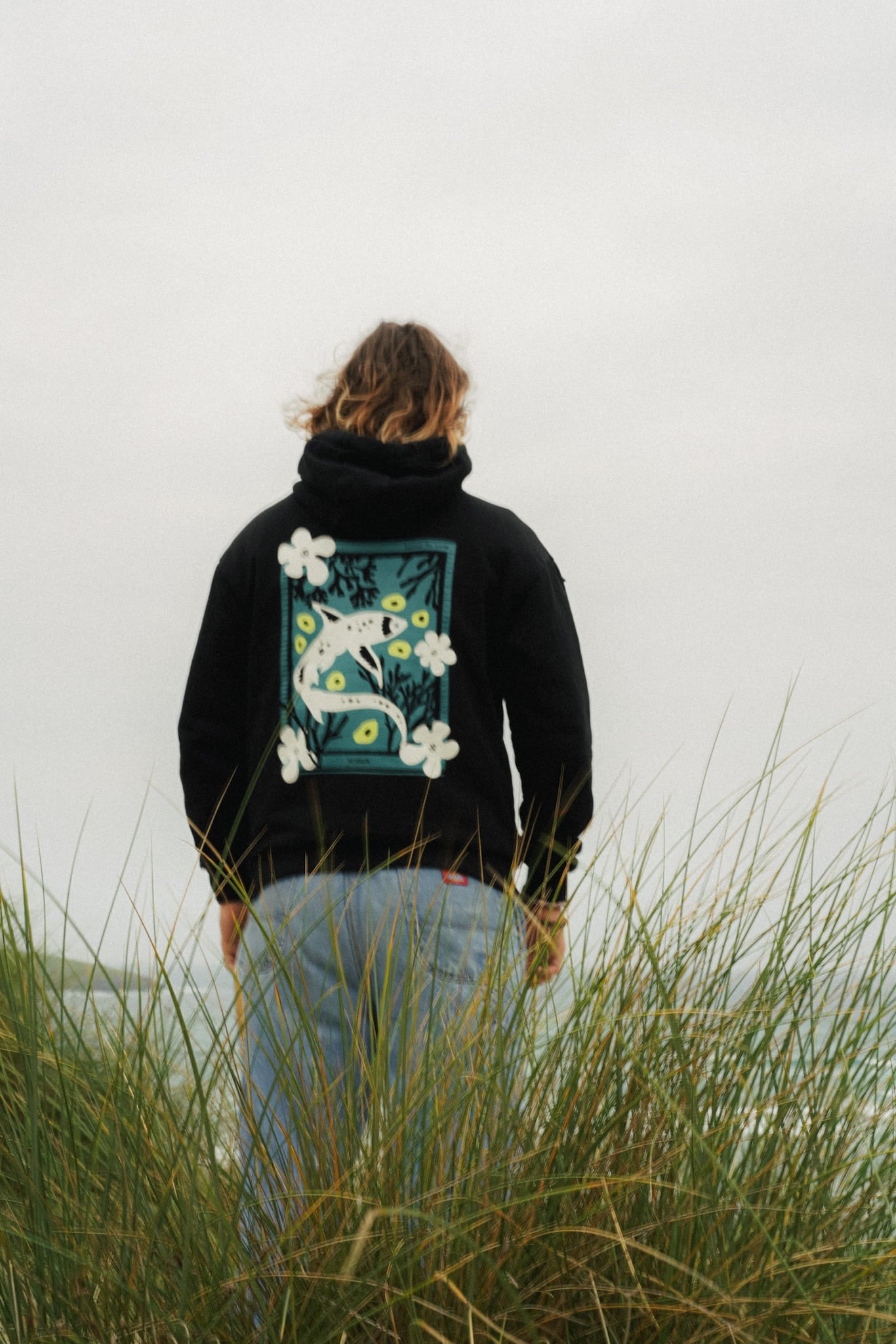 Organic Cotton Black Unisex Hoodie by Seasick Studio