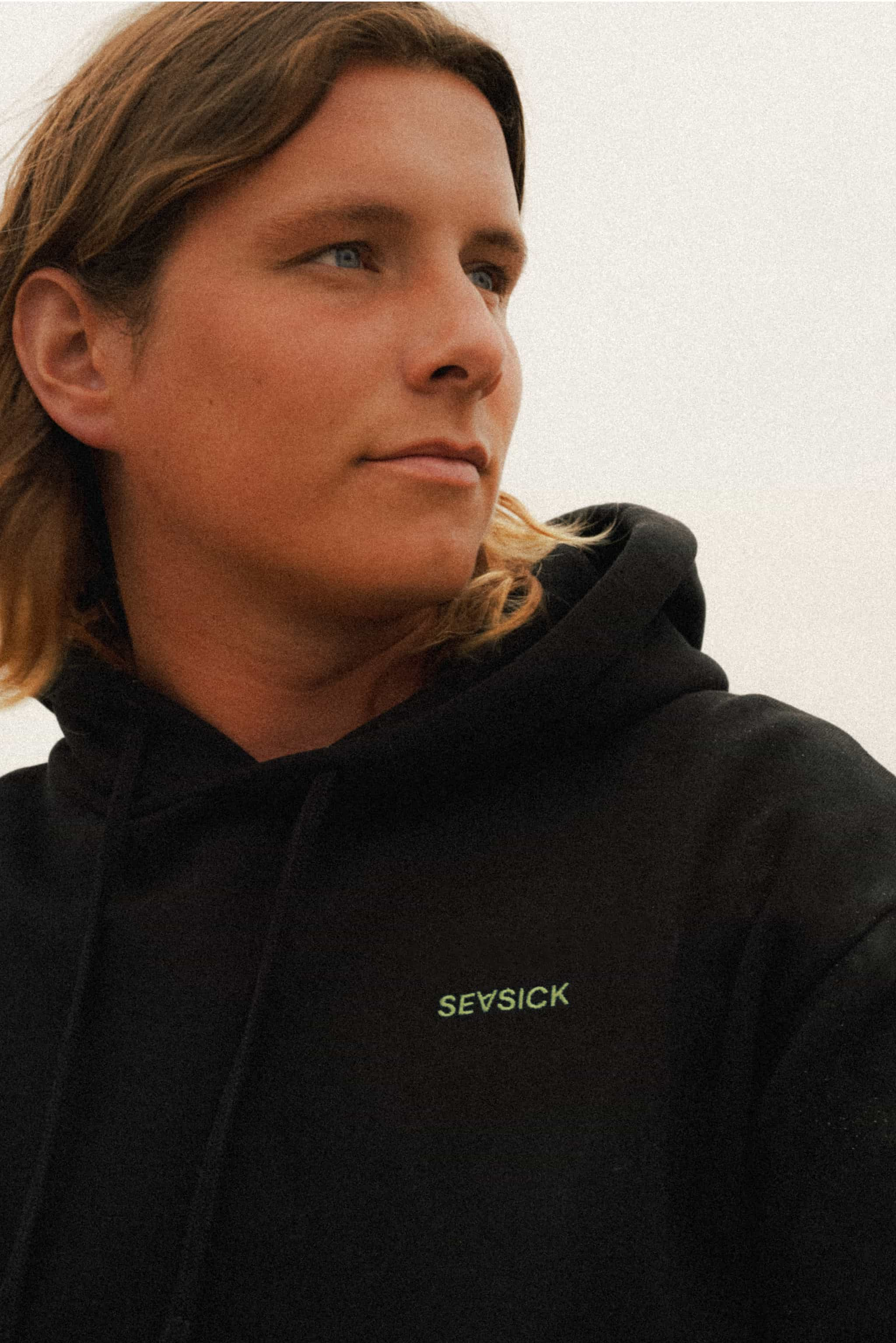 Organic Cotton Black Unisex Hoodie by Seasick Studio