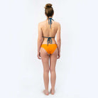 Sustainable Basic Bikini Bottom – Orange/Petrol - SEASICK SWIM